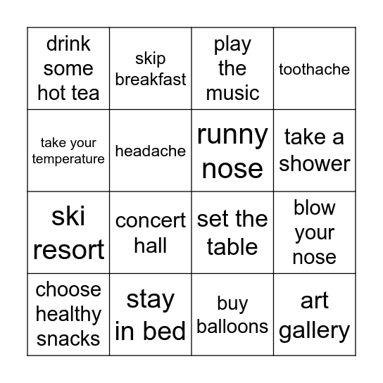 FP4 FINAL BINGO Card