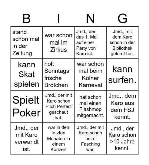 Gewaltschutzkoffer Bingo Card