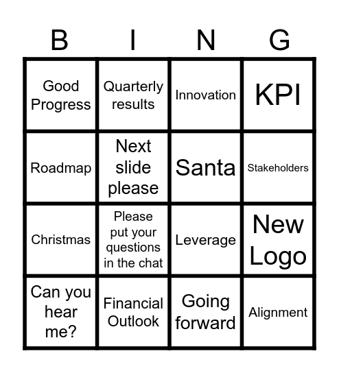 OFFICE Bingo Card