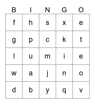 Christmas song bingo Card