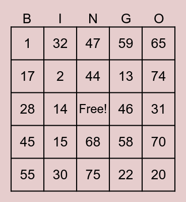 John Leo Pogi Bingo Card