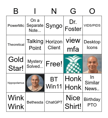 Wilghem Bingo Card
