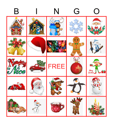 Christmas Bingo Card