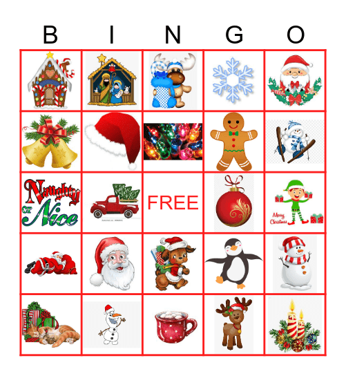 Christmas Bingo Card