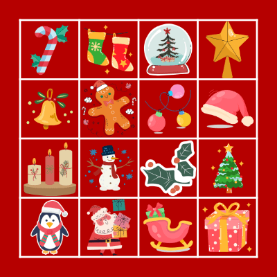 Christmas Bingo! Bingo Card