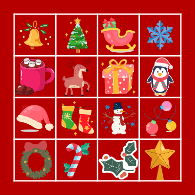 Christmas Bingo! Bingo Card