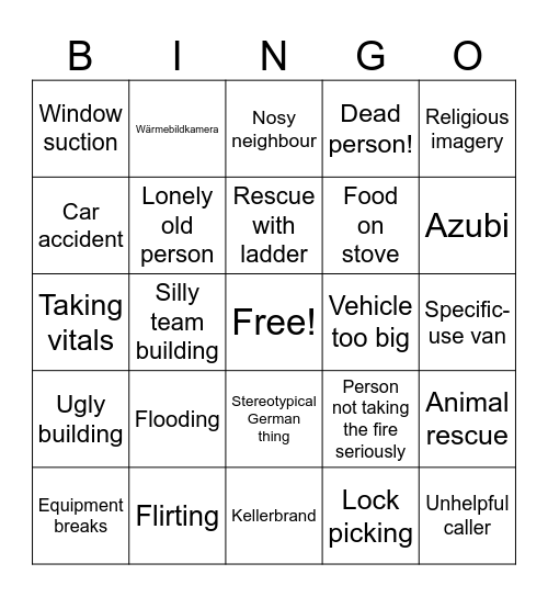 Feuer & Flame Bingo Card