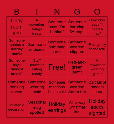 Cousin Eddie Bingo! Bingo Card