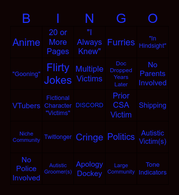 Google Dockey Bingo Card