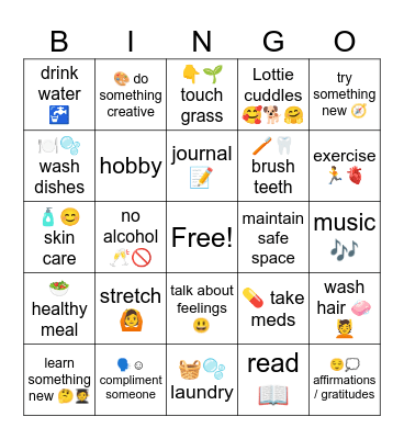 Daily Bingo Card