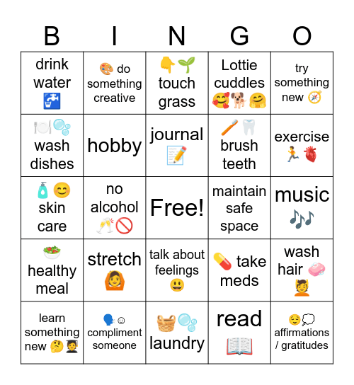 Daily Bingo Card