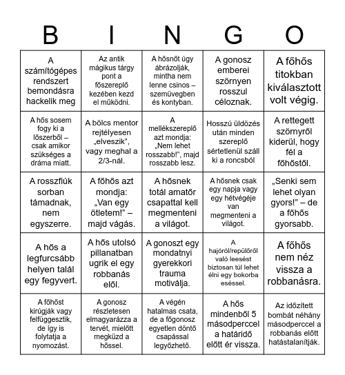 ORSI VS DANI Bingo Card