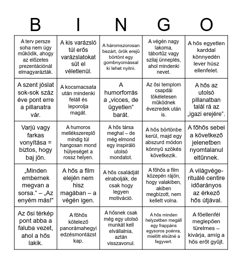 ORSI VS DANI Bingo Card