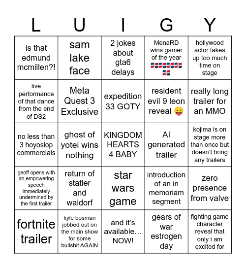 geoffslop great white hope Bingo Card