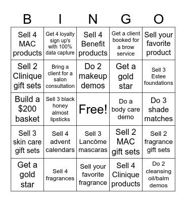 BLACK FRIDAY BINGO Card