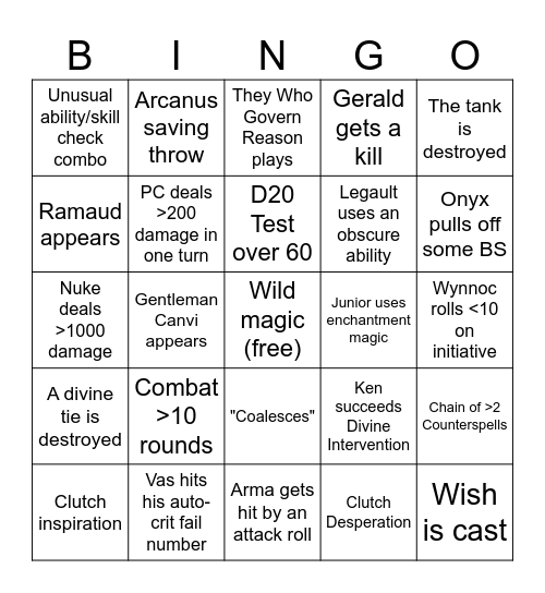 Alautun 2 Finale Bingo Card