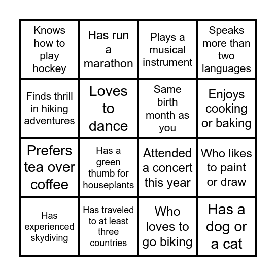 Rahall Electric Ltd BINGO Card