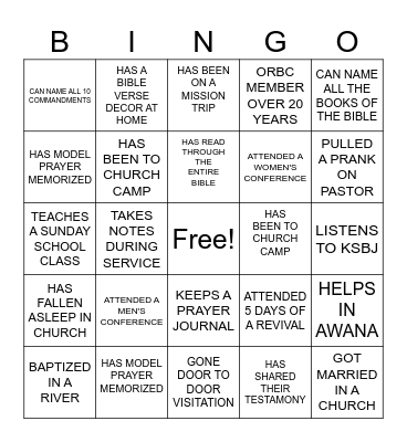 GETTING TO KNOW YOU Bingo Card