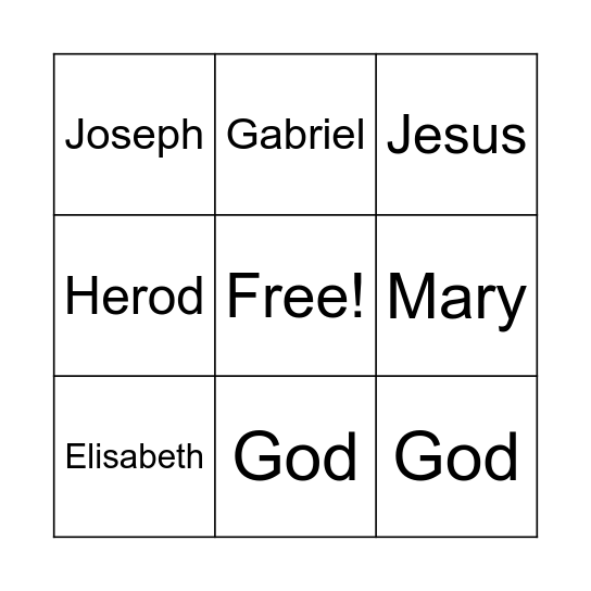 People of the New Testament (2) Bingo Card