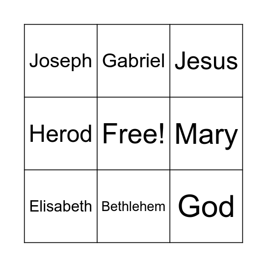 People of the New Testament (2) Bingo Card