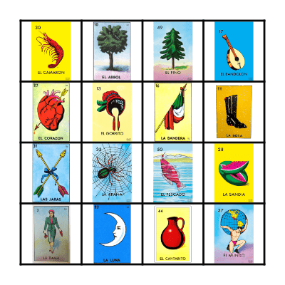 Loteria Bingo Card