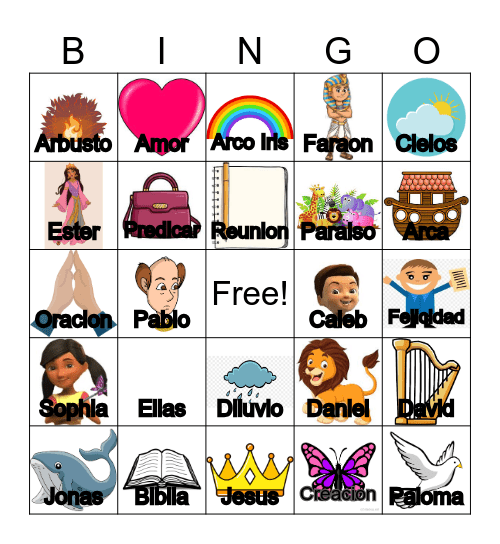 BINGO BIBLICO Bingo Card