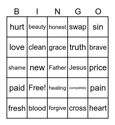 God forgives Bingo Card
