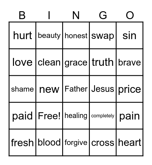 God forgives Bingo Card
