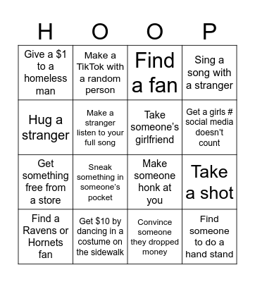 IRL BINGO CANT END TILL I Bingo Card
