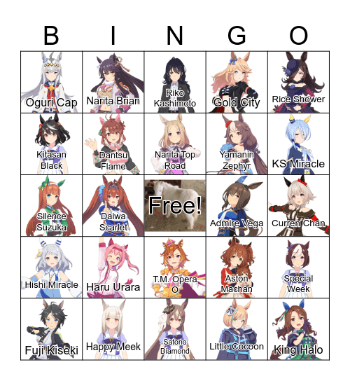 Uma Musume BoNE BINGO Card