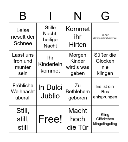 DANKHaus Bingo Card
