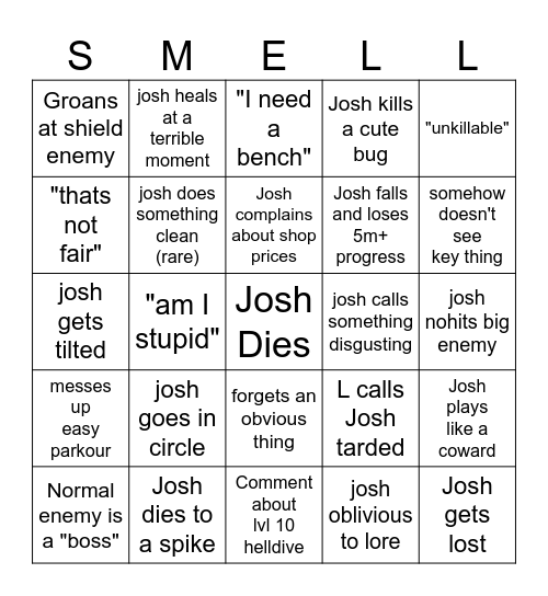 J playing HK Bingo Card