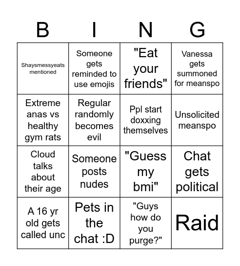 Bingo Card