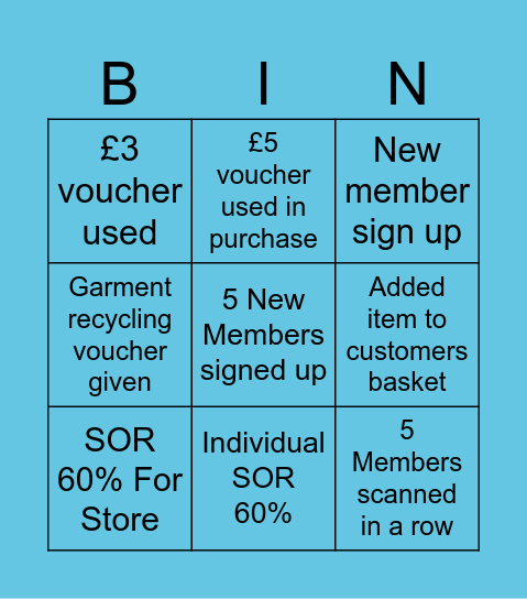 Let It Grow Bingo Card