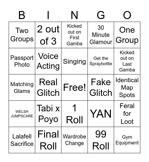 MnL Roulette Bingo Card