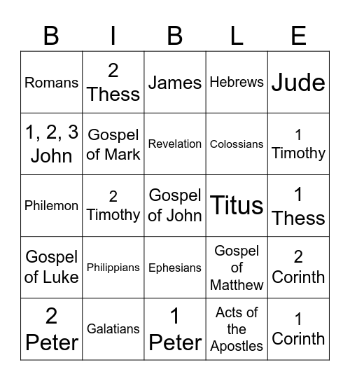 HCC Connection Group Bingo Card