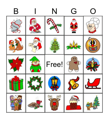 Karácsonyi bingó 14db Bingo Card