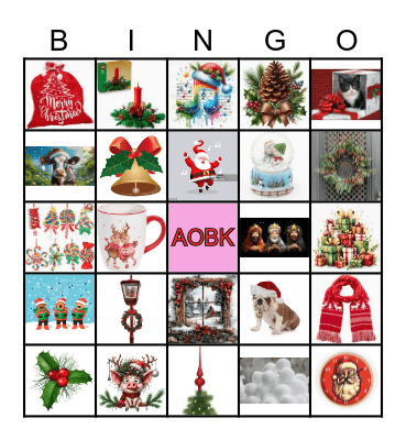 Kerstbingo AOBK Bingo Card