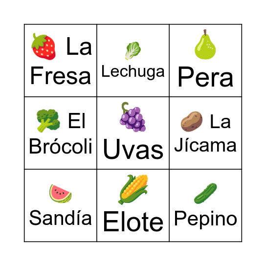 Lotería Kiliwa Bingo Card