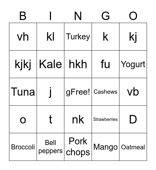 WWII Bingo Card