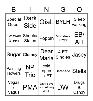 Everyone's Bingoing! Bingo Card