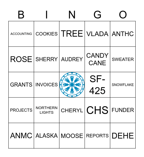 ANTHC GAR TEAM Bingo Card