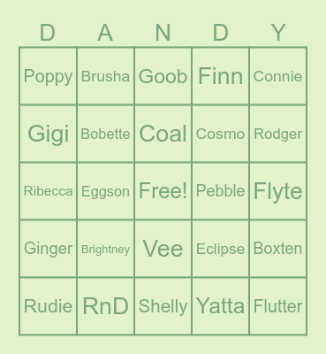 Twisted Bingo (DW) Bingo Card