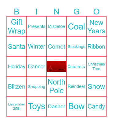 Holiday Bingo 2025 Bingo Card