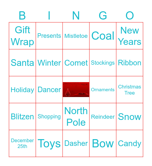 Holiday Bingo 2025 Bingo Card