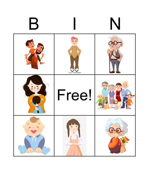 Family Bingo Card