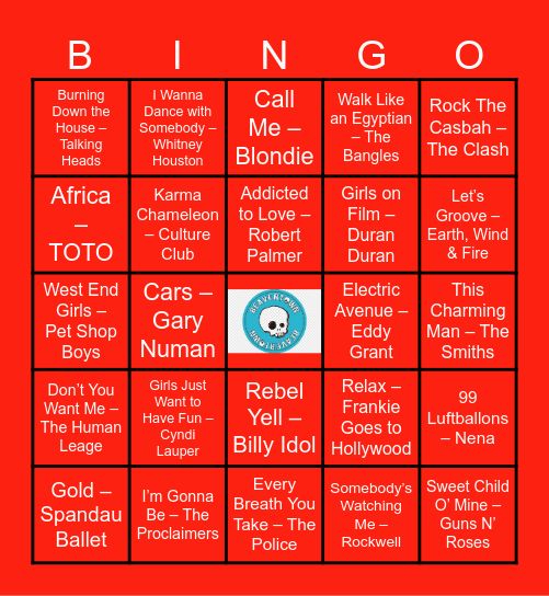 Beavertown Round Bingo Card