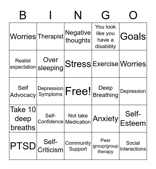 PRIDE Bingo Card