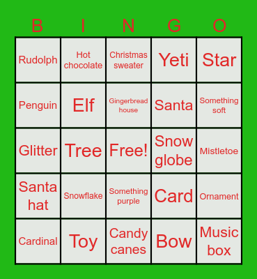 🎄Christmas🎄 Bingo Card