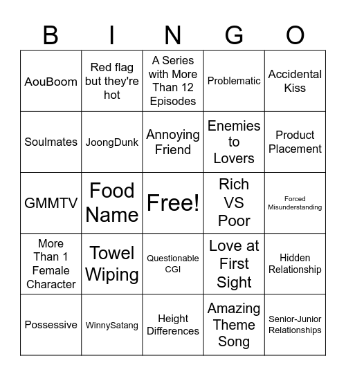 2026 BL Bingo Card